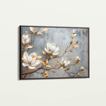 Floral 667 Canvas Art 60 x 40 cm / Black