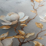 Floral 667 Canvas Art 60 x 40 cm / Black