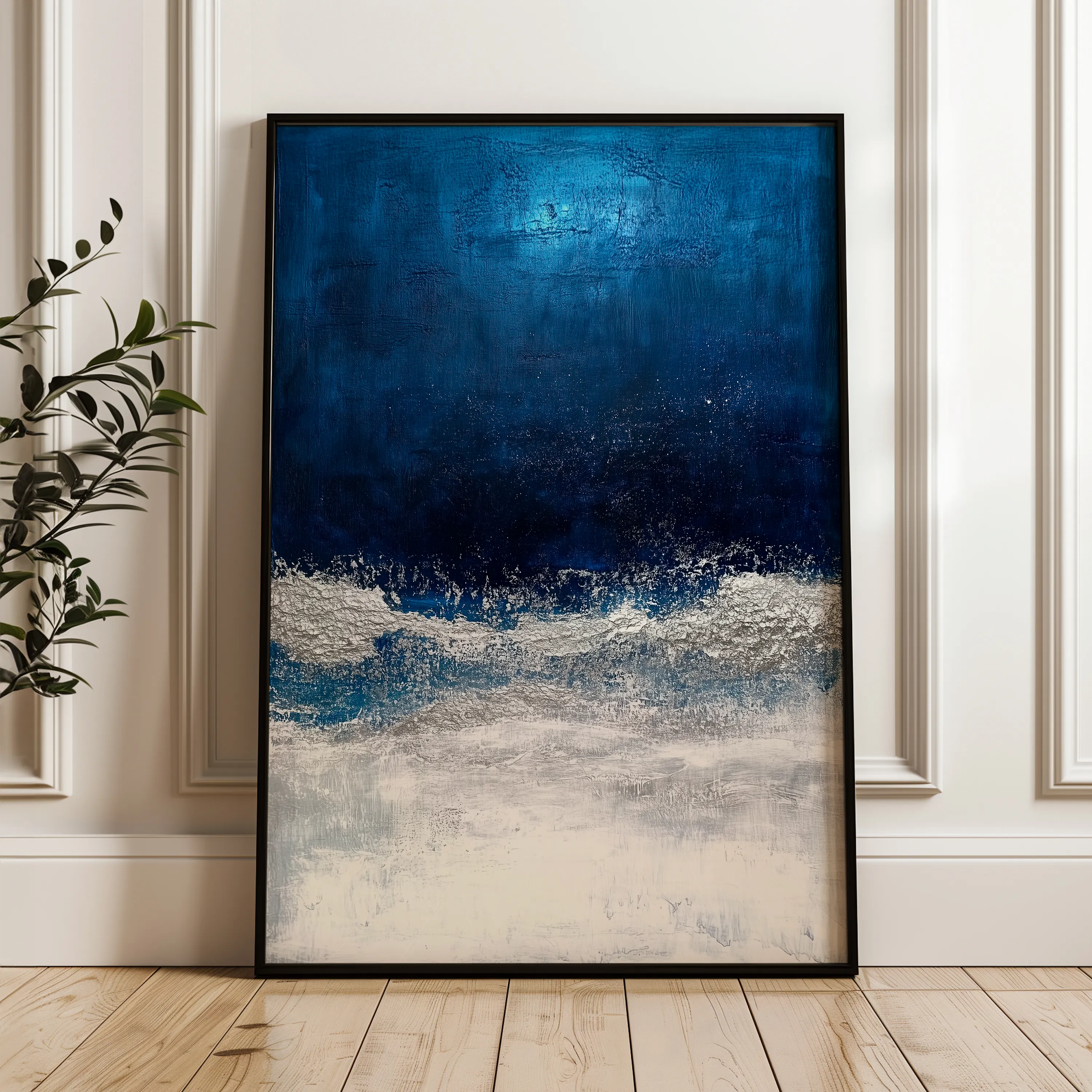 Abstract 668 Canvas Art 60 x 40 cm / Black