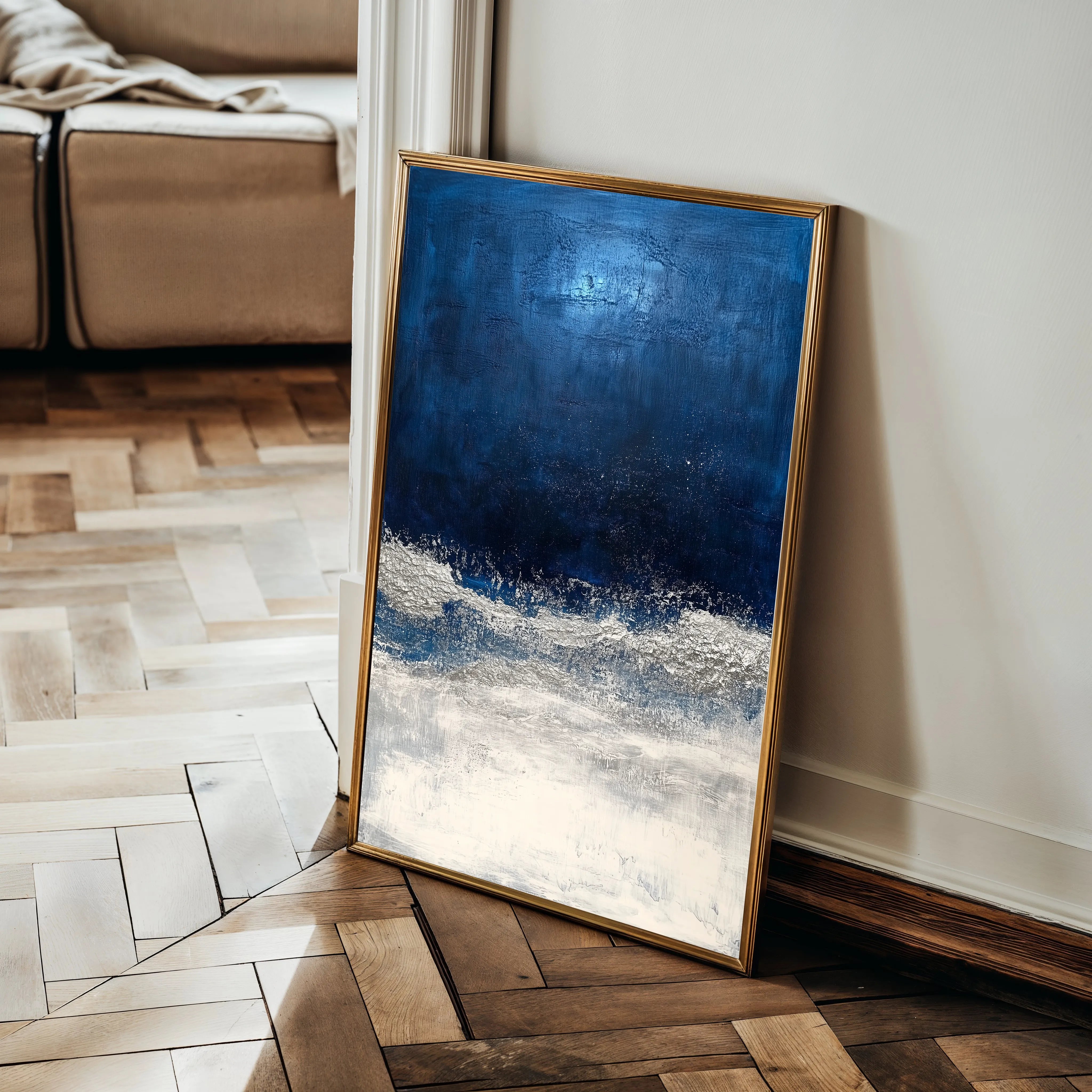 Abstract 668 Canvas Art 60 x 40 cm / Black