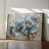 Floral 668 Canvas Art 60 x 40 cm / Black