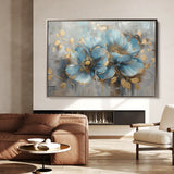 Floral 668 Canvas Art 60 x 40 cm / Black