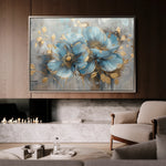 Floral 668 Canvas Art 60 x 40 cm / Black