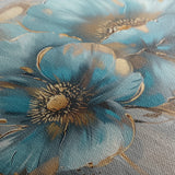 Floral 668 Canvas Art 60 x 40 cm / Black