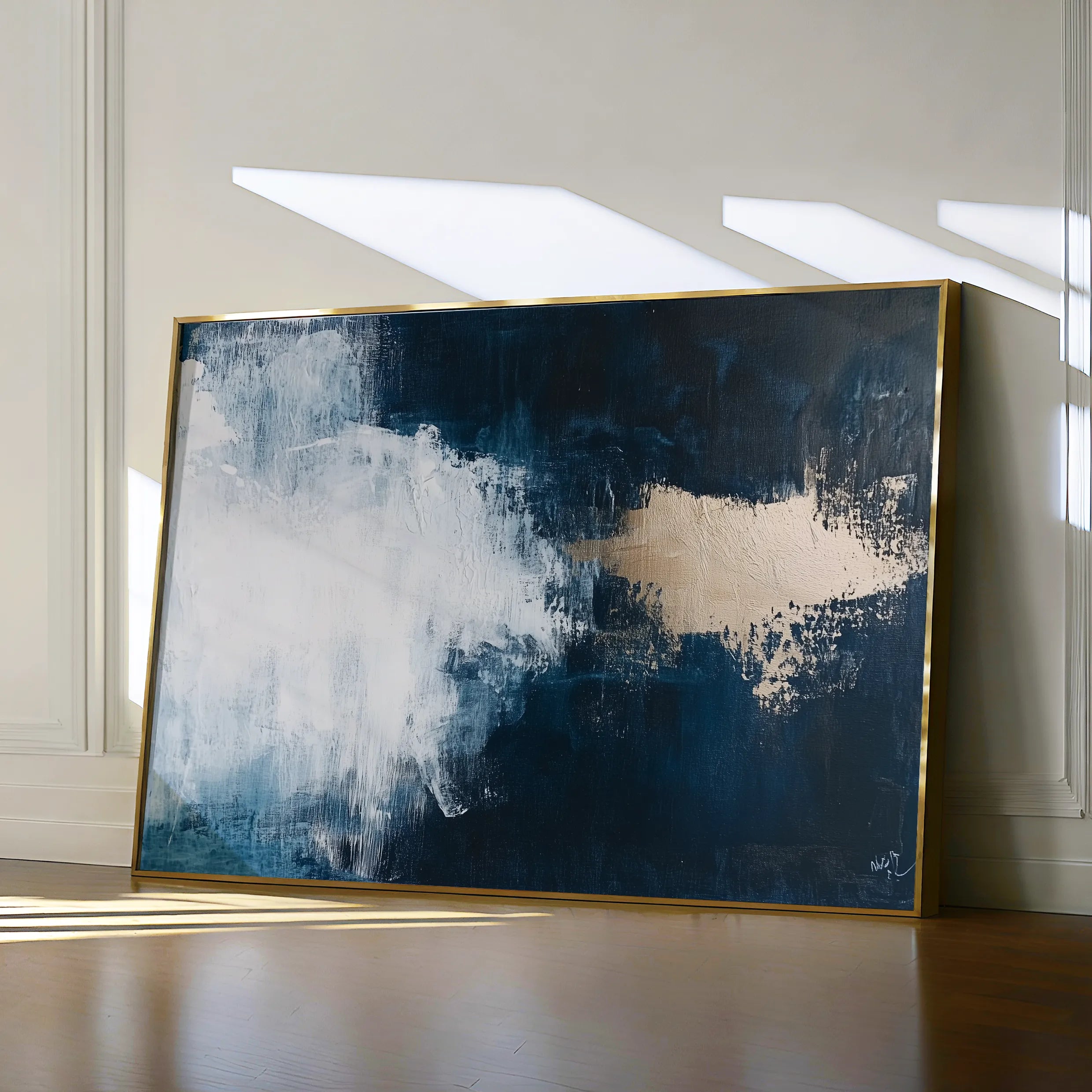 Abstract 669 Canvas Art 60 x 40 cm / Black