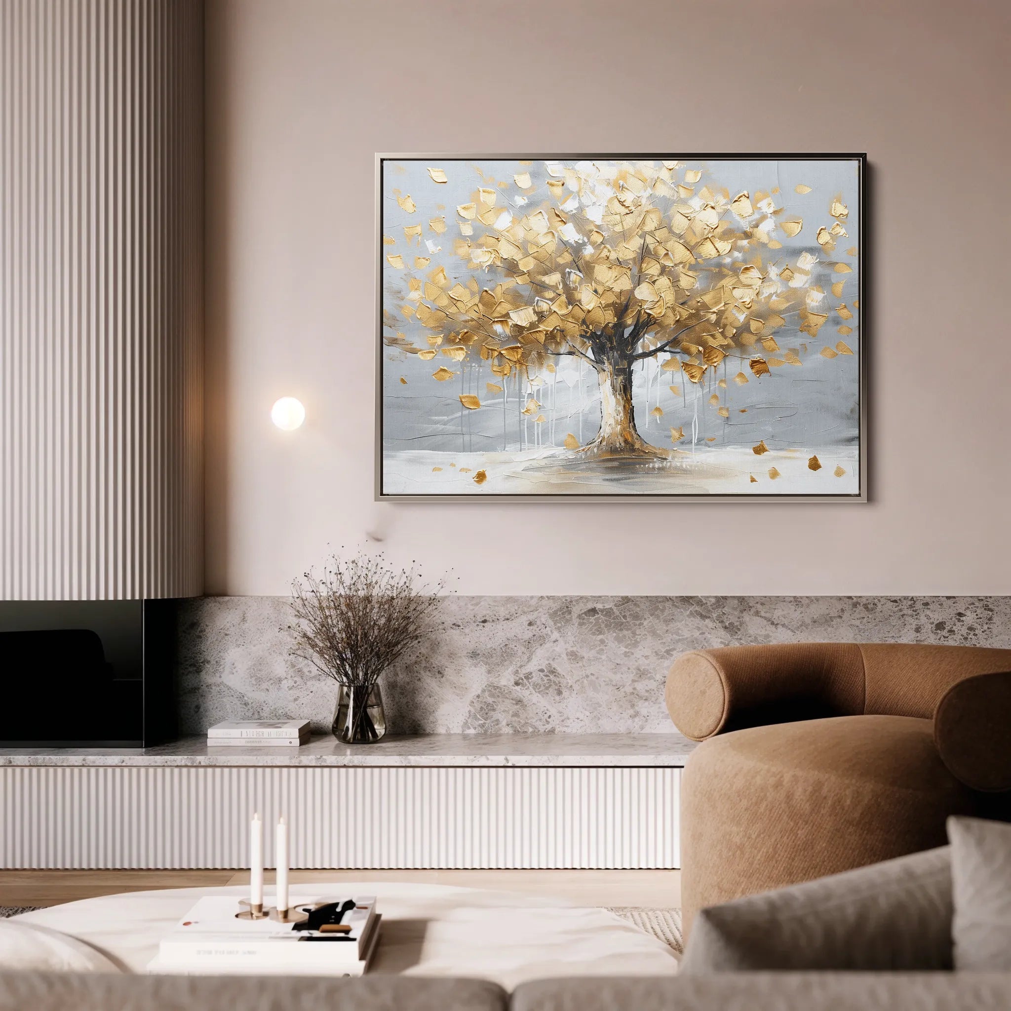 Floral 669 Canvas Art 60 x 40 cm / Black