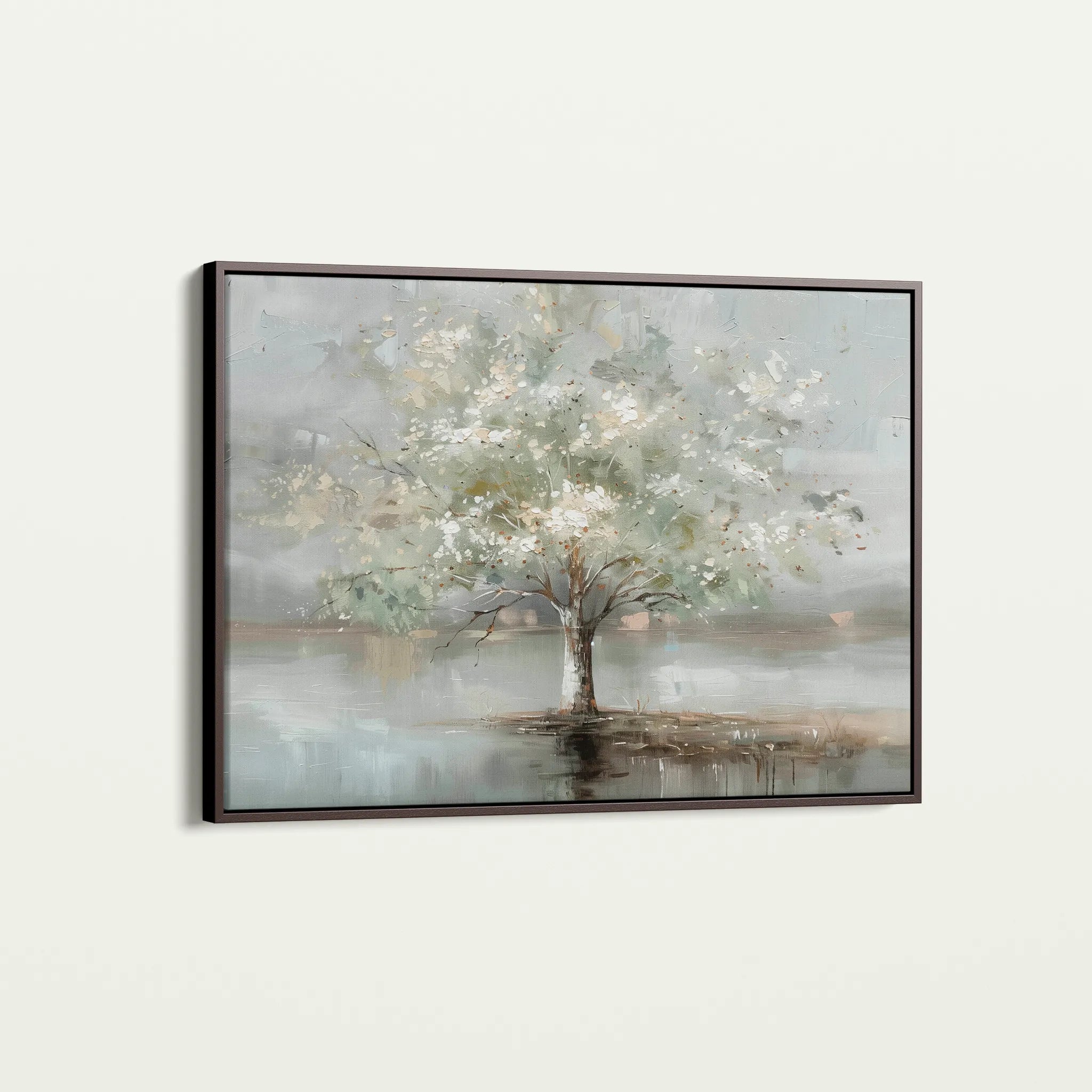 Floral 670 Canvas Art 60 x 40 cm / Black