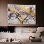Floral 671 Canvas Art 60 x 40 cm / Black