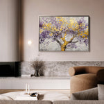 Floral 671 Canvas Art 60 x 40 cm / Black