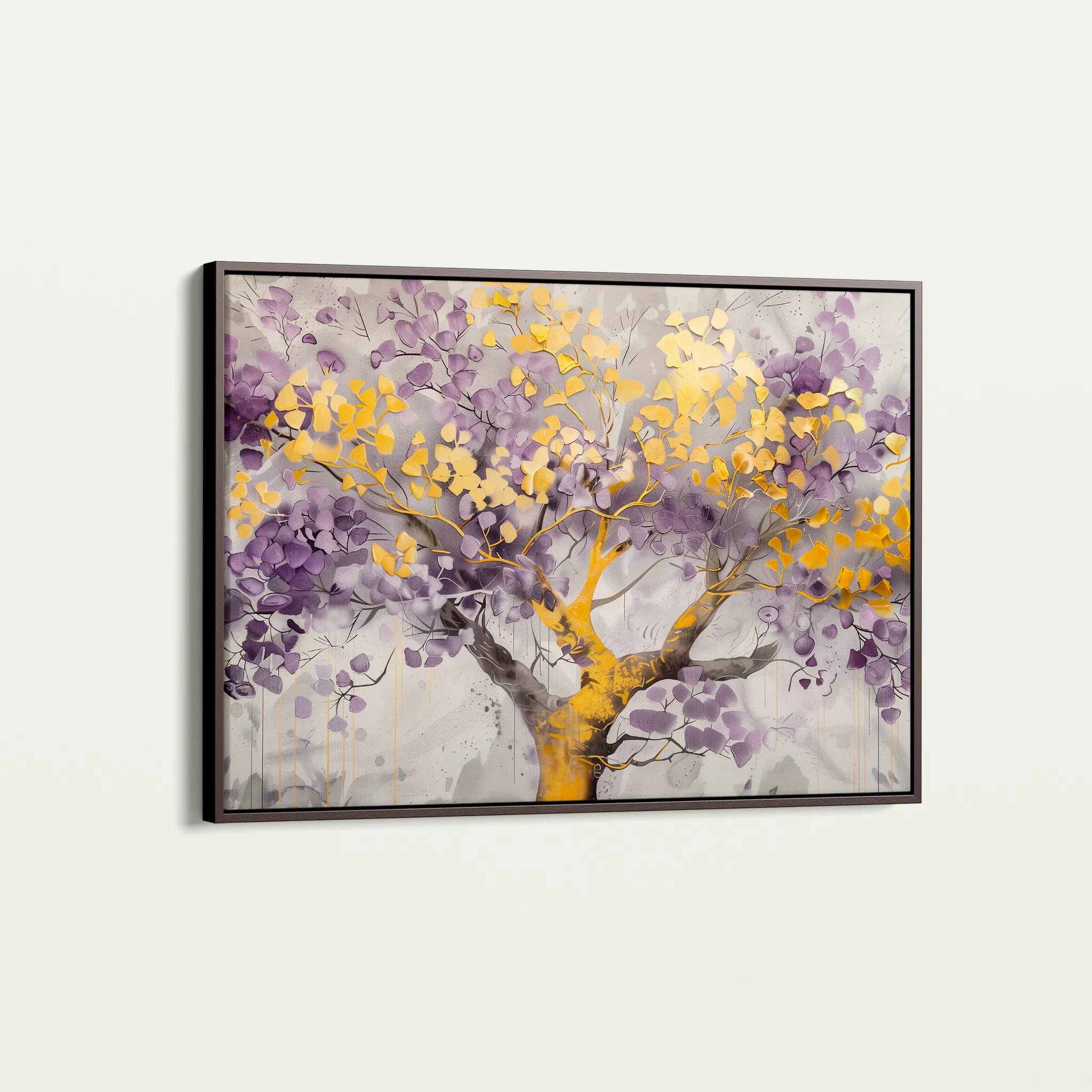 Floral 671 Canvas Art 60 x 40 cm / Black
