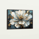 Floral 672 Canvas Art 60 x 40 cm / Black