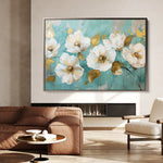 Floral 673 Canvas Art 60 x 40 cm / Black