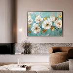 Floral 673 Canvas Art 60 x 40 cm / Black