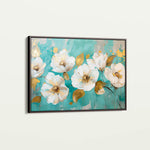 Floral 673 Canvas Art 60 x 40 cm / Black