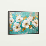 Floral 673 Canvas Art 60 x 40 cm / Black
