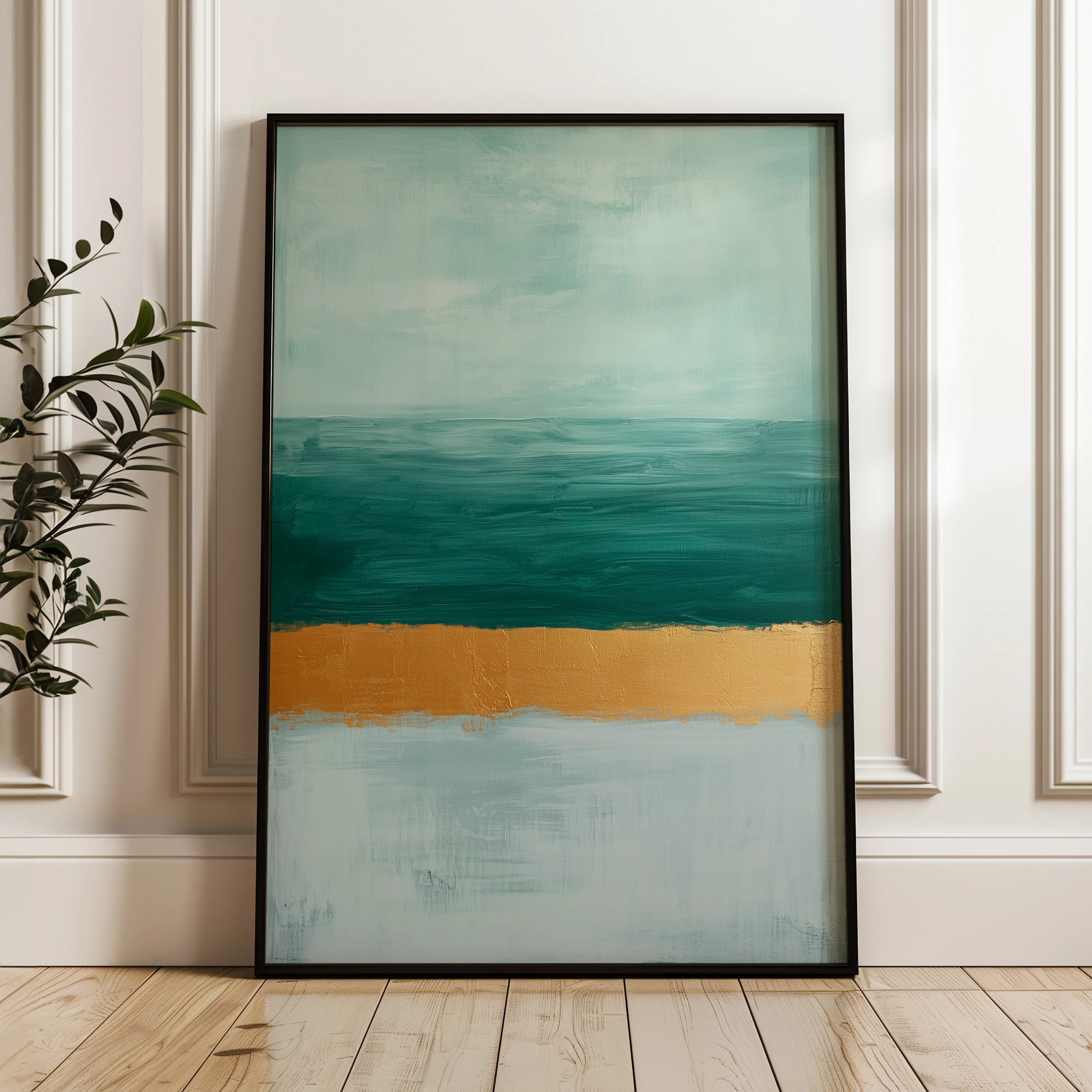 Abstract 674 Canvas Art 60 x 40 cm / Black