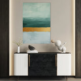 Abstract 674 Canvas Art 60 x 40 cm / Black
