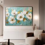 Floral 675 Canvas Art 60 x 40 cm / Black