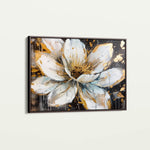 Floral 676 Canvas Art 60 x 40 cm / Black