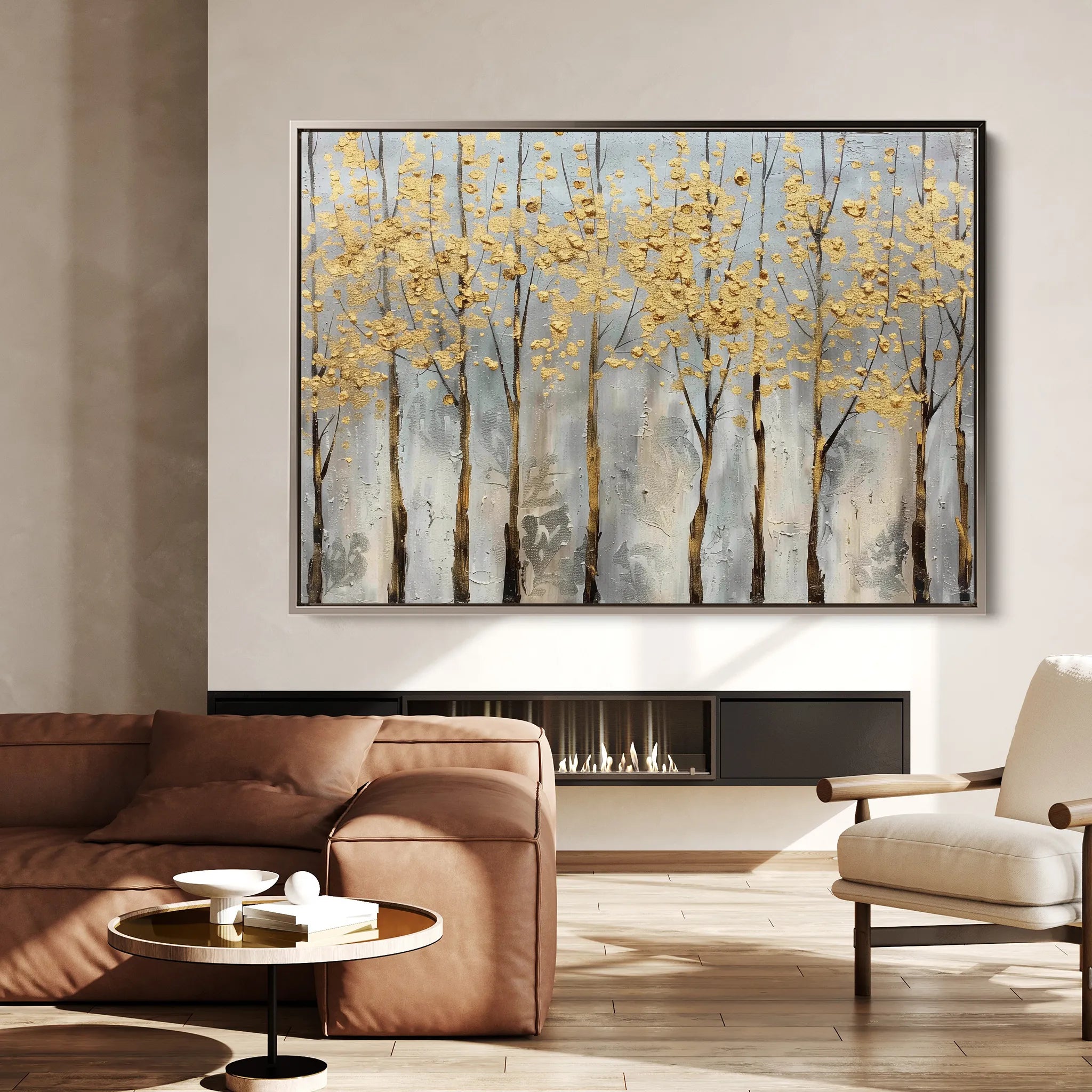 Floral 677 Canvas Art 60 x 40 cm / Black