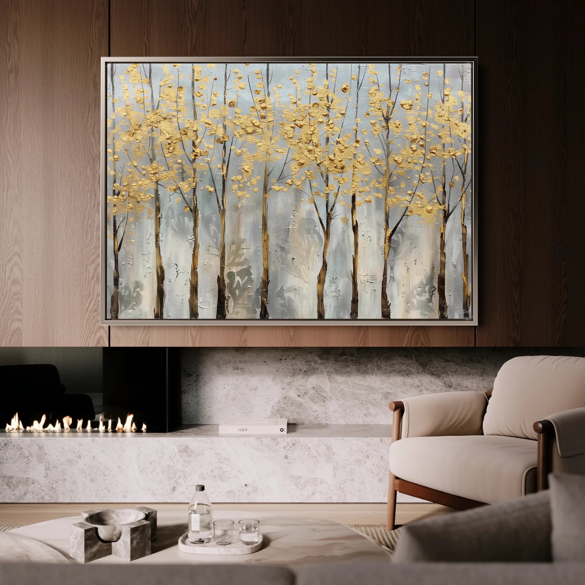 Floral 677 Canvas Art 60 x 40 cm / Black