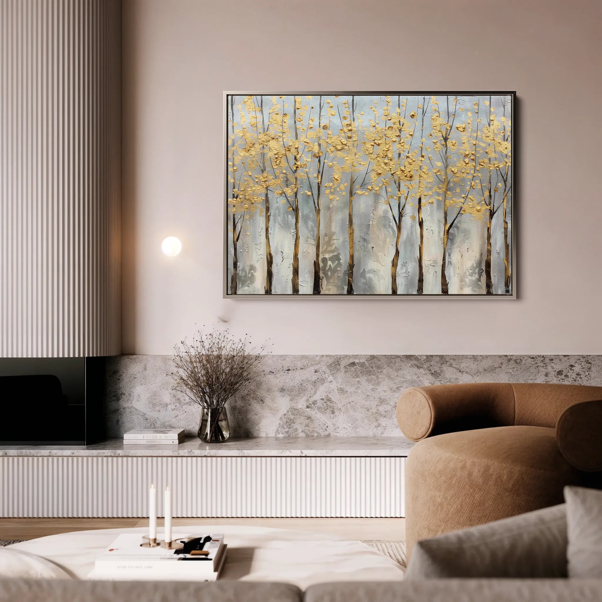 Floral 677 Canvas Art 60 x 40 cm / Black