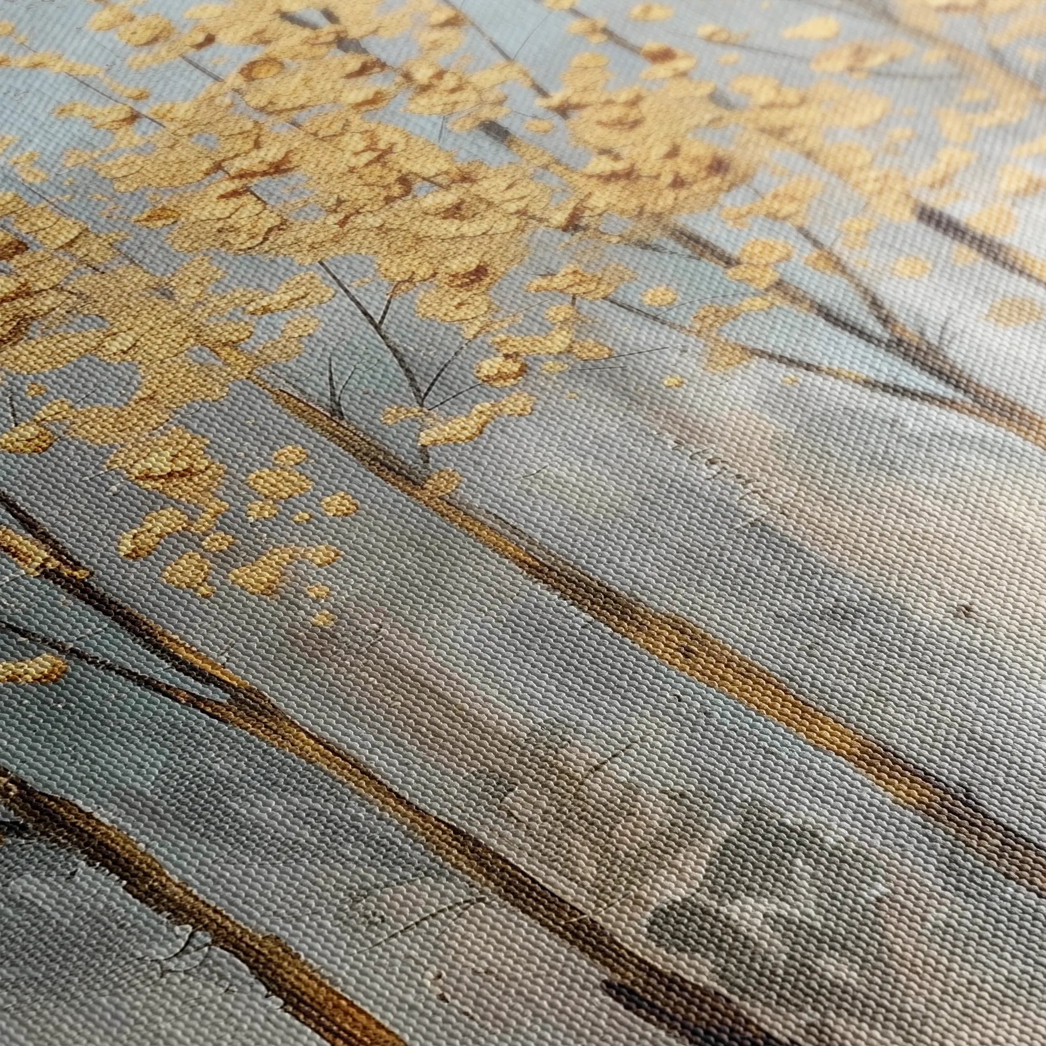 Floral 677 Canvas Art 60 x 40 cm / Black
