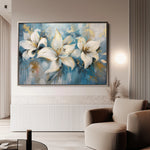 Floral 678 Canvas Art 60 x 40 cm / Black
