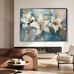 Floral 678 Canvas Art 60 x 40 cm / Black