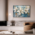 Floral 678 Canvas Art 60 x 40 cm / Black