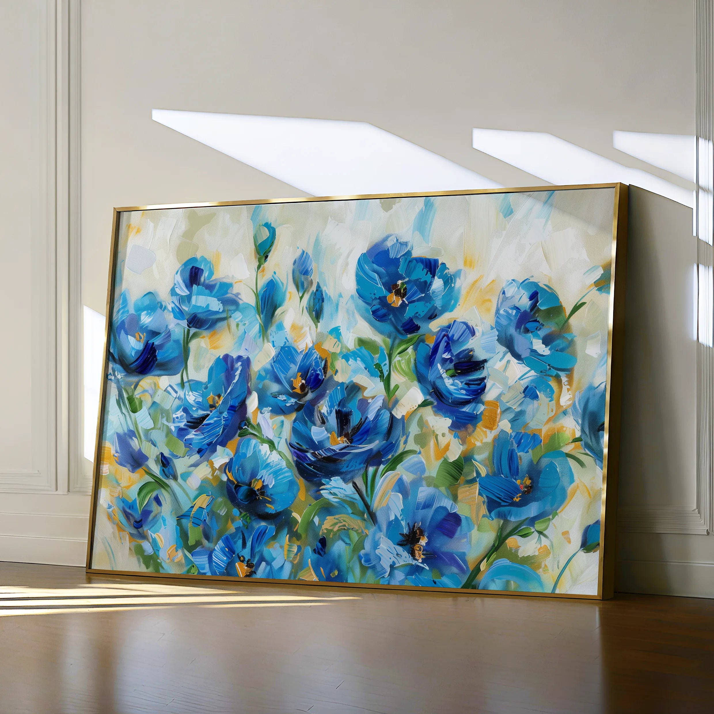 Floral 680 Canvas Art 60 x 40 cm / Black