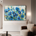 Floral 680 Canvas Art 60 x 40 cm / Black