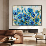 Floral 680 Canvas Art 60 x 40 cm / Black