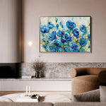 Floral 680 Canvas Art 60 x 40 cm / Black