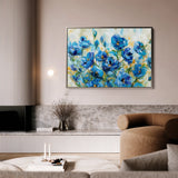 Floral 680 Canvas Art 60 x 40 cm / Black