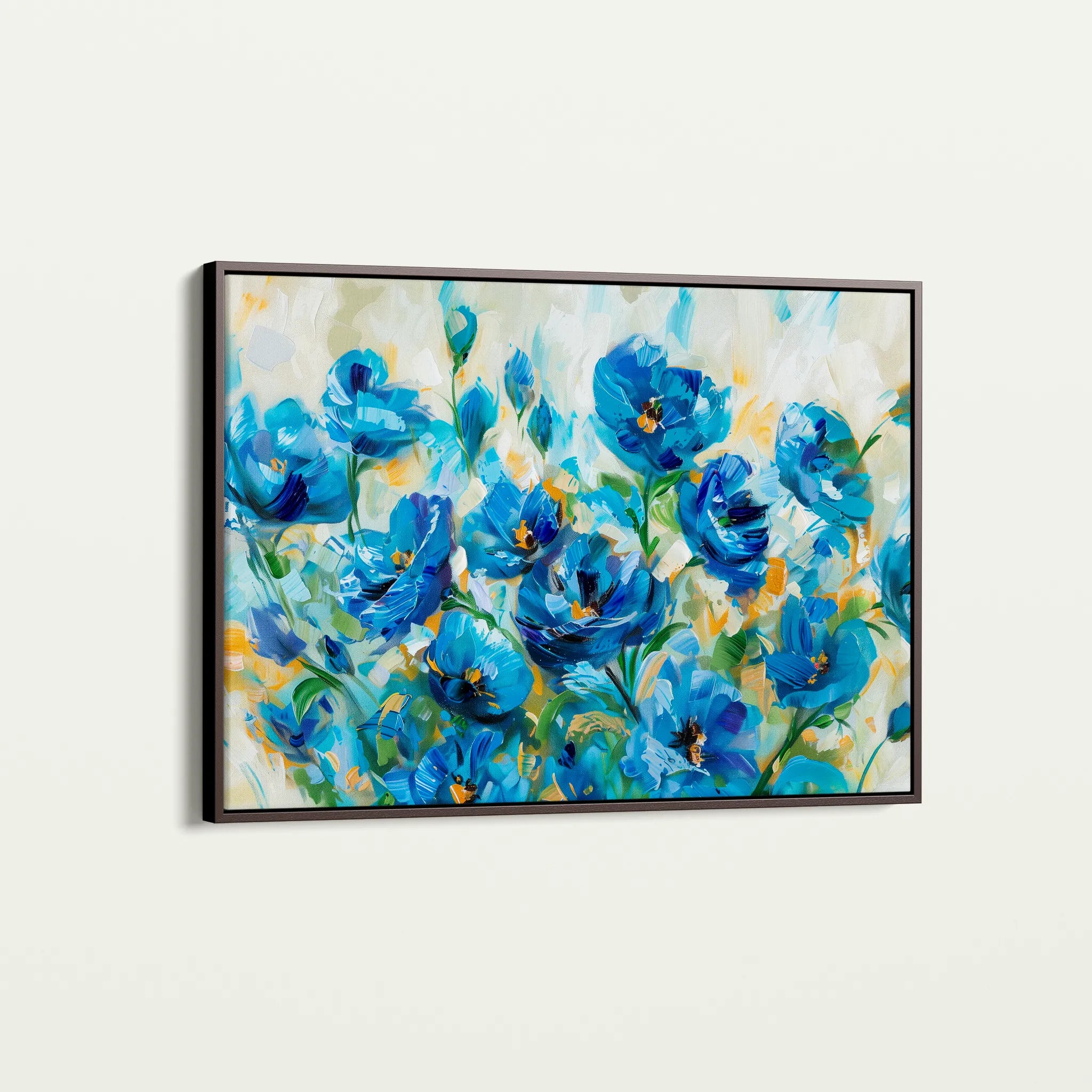 Floral 680 Canvas Art 60 x 40 cm / Black