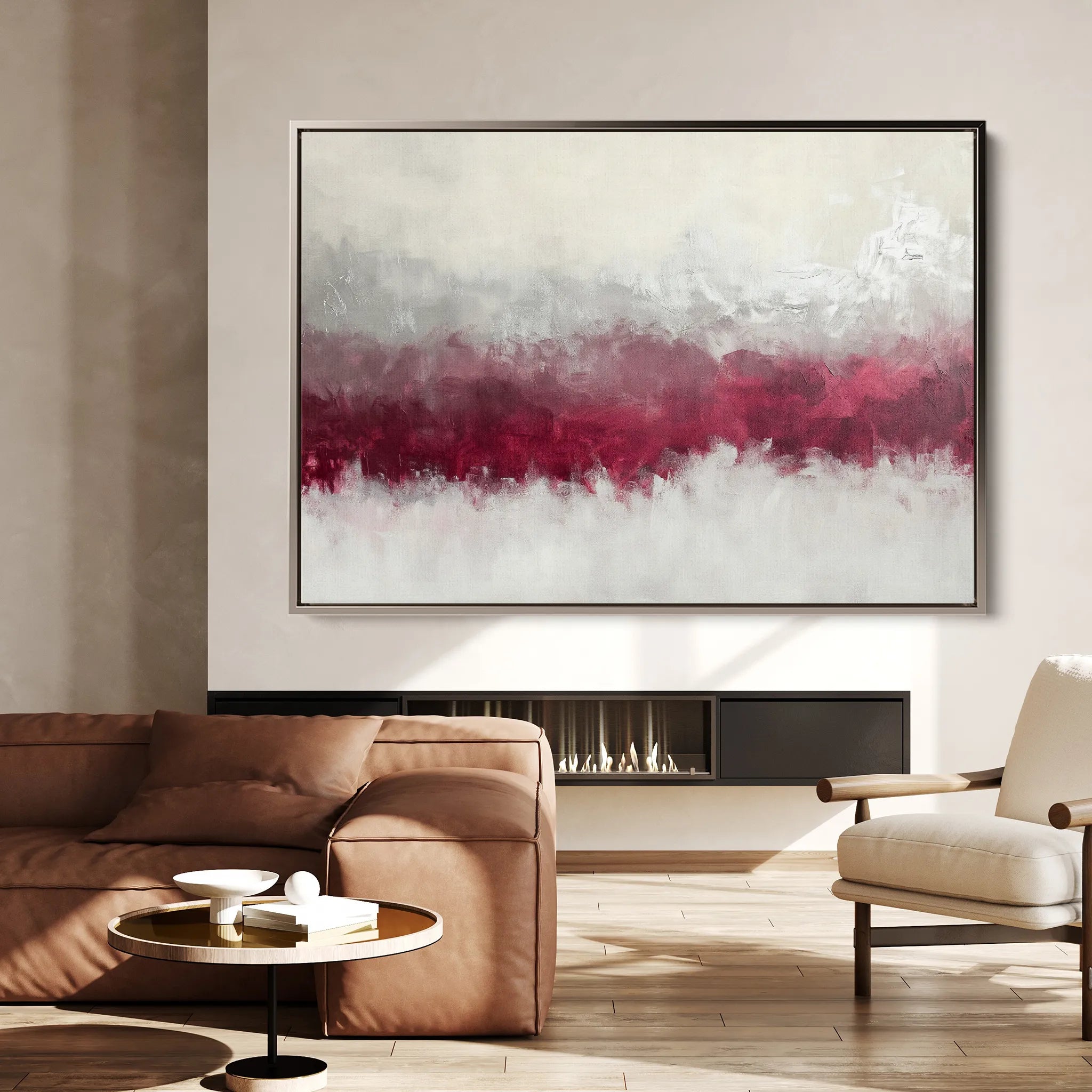 Abstract 681 Canvas Art 60 x 40 cm / Black