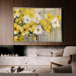 Floral 681 Canvas Art 60 x 40 cm / Black