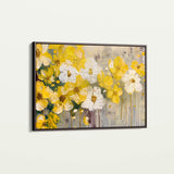 Floral 681 Canvas Art 60 x 40 cm / Black