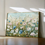 Floral 682 Canvas Art 60 x 40 cm / Black
