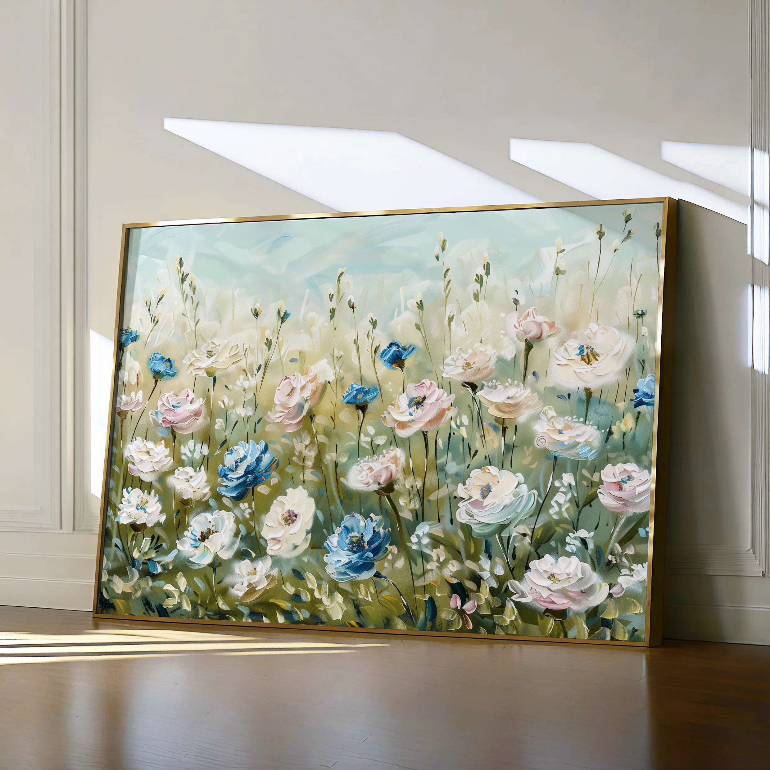 Floral 682 Canvas Art 60 x 40 cm / Black