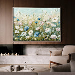Floral 682 Canvas Art 60 x 40 cm / Black