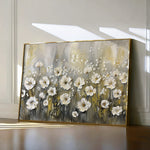 Floral 683 Canvas Art 60 x 40 cm / Black