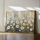 Floral 683 Canvas Art 60 x 40 cm / Black