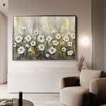 Floral 683 Canvas Art 60 x 40 cm / Black