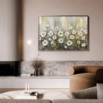 Floral 683 Canvas Art 60 x 40 cm / Black