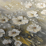 Floral 683 Canvas Art 60 x 40 cm / Black