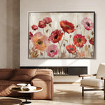 Floral 684 Canvas Art 60 x 40 cm / Black