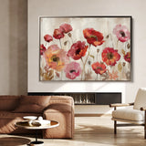 Floral 684 Canvas Art 60 x 40 cm / Black