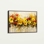 Floral 685 Canvas Art 60 x 40 cm / Black